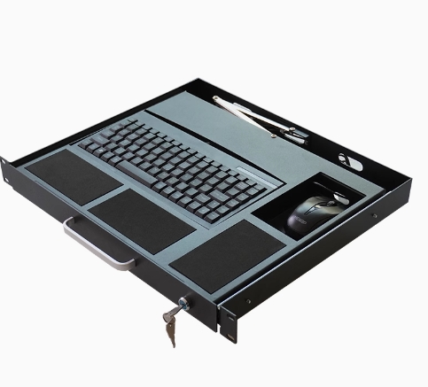 1U上架式键盘抽屉键盘机柜USB键盘LKB90工业...